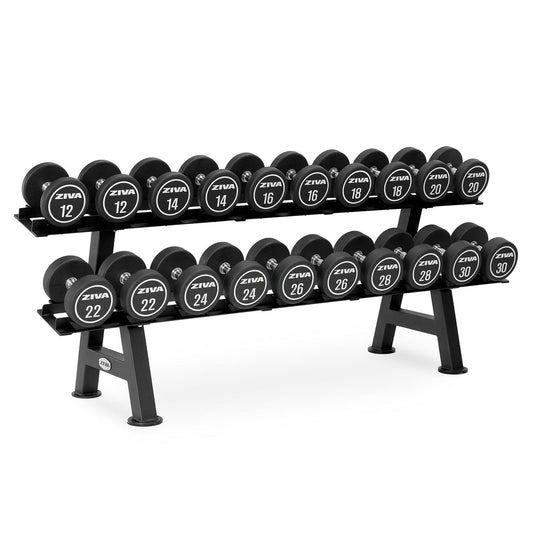 10 Pair Dumbbell Rack with Saddles - Contact Store