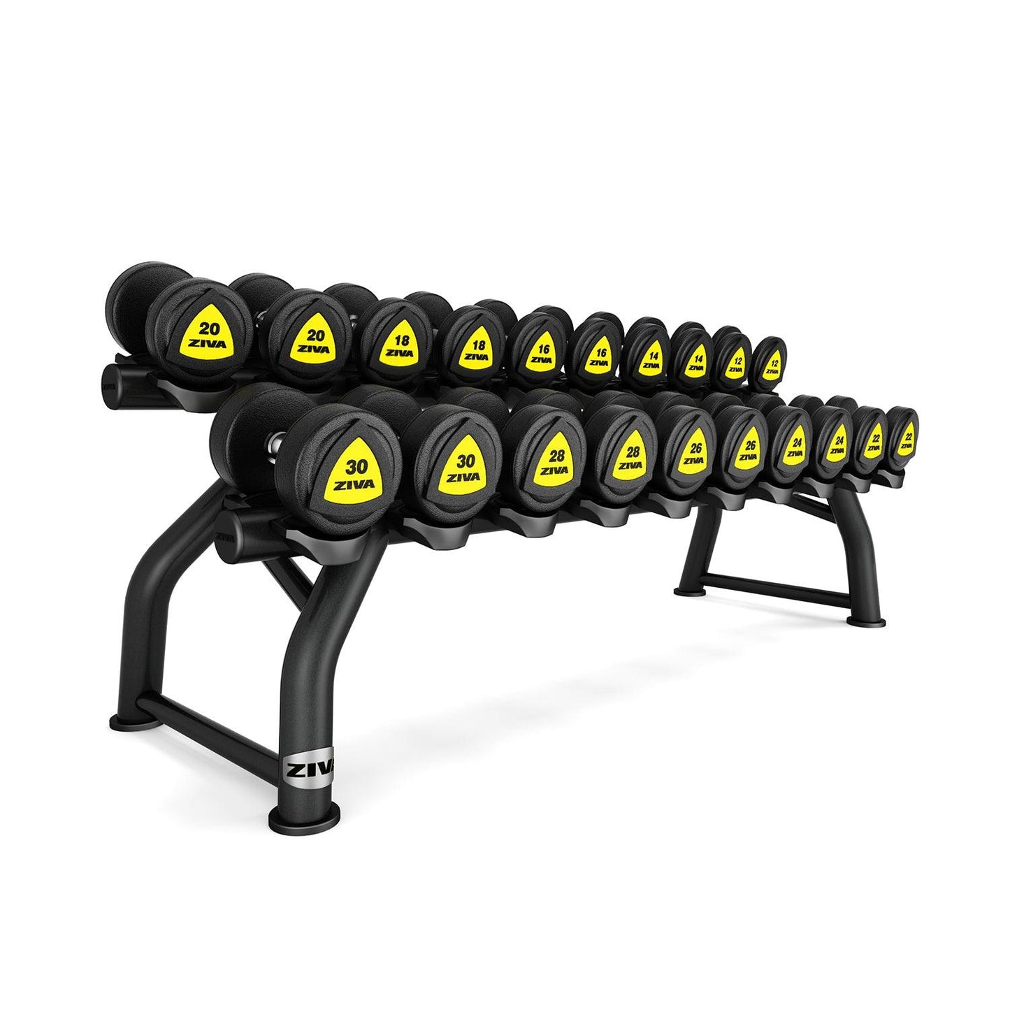 10 Pair Horizontal Dumbbell Rack - Contact Store