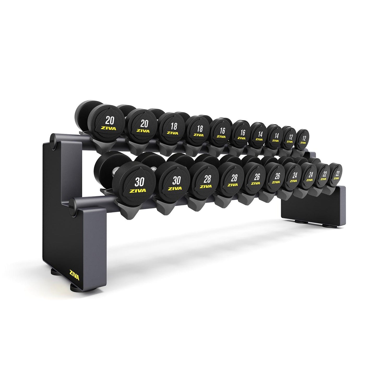 10 Pair Horizontal Dumbbell Rack - Contact Store