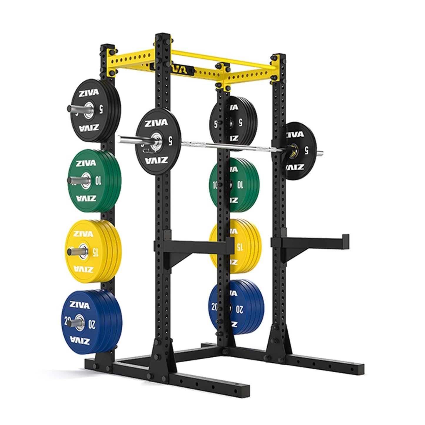 Half Rack with Storage, Includes J-Cup Pair + Safety Arm Pair - Contact Store