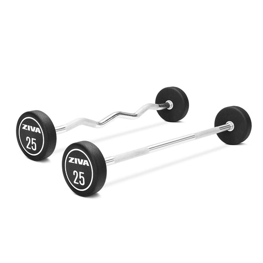 Urethane Barbell  Urethane EZ Curl Barbell - Contact Store